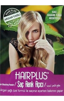 Hair Plus Saç Açıcı Set Argan 30 G Beyaz Toz + 60ml Oksidan%40+ Bakım Yağ+eldiven