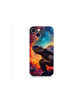 Apple Uyumlu iPhone 15 Plus Galaktik Kaplumbağa Desenli Silikon Kılıf Silikon Apple Uyumlu iPhone 15 Plus Galaktik Kaplumbağa Desenli Silikon Kılıf Silikon