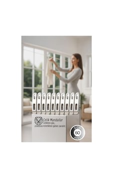 Premium Çelik Mandal Seti - 60'lı Elite Seri, Endüstriyel Mukavemetli Çamaşır Mandalı 722780 Ilkel-r Çok Renkli