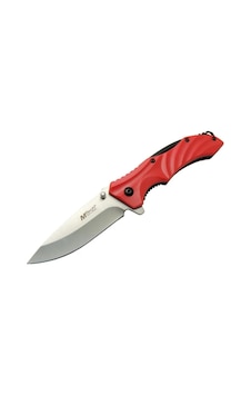 Mtech 4312 Kırmızı Kamp Çakı 20cm - Yarı Otomatik, Kemerlikli Çok Renkli