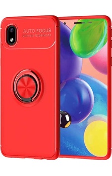 Galaxy A01 Core Kılıf Zore Ravel Silikon Kapak Kırmızı