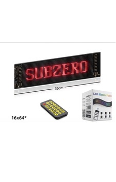 Subzero Ld40 35cm Sled Matrix Panel Dijital Kayar Rgb Ekran Kumandalı Mobil Uygulamalı Siyah Subzero Ld40 35cm Sled Matrix Panel Dijital Kayar Rgb Ekran Kumandalı Mobil Uygulamalı Siyah