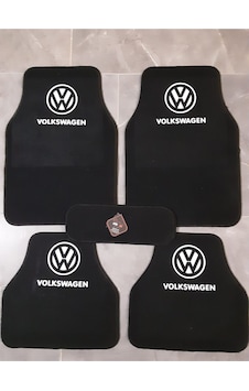 Volkswagen Polo Logolu Siyah Halı Paspas Volkswagen Polo Logolu Siyah Halı Paspas