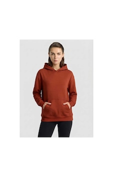 Mespu Kapüşonlu 3 İplik Kadın Sweatshirt Turuncu Mespu Kapüşonlu 3 İplik Kadın Sweatshirt Turuncu
