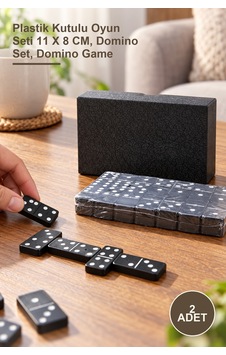 2 Adet Domino Oyunu Plastik Kutulu Oyun Seti 11 X 8 Cm, Domino Set, Domino Game 2 Adet Domino Oyunu Plastik Kutulu Oyun Seti 11 X 8 Cm, Domino Set, Domino Game