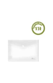 Umix Çıtçıtlı Şeffaf Zarf Dosya A4 10'lu Set Şeffaf Umix Çıtçıtlı Şeffaf Zarf Dosya A4 10'lu Set Şeffaf