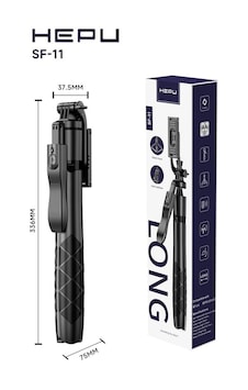 Hepu Sf-11 Tripod + Selfie Çubuğu + Bluetooth Kumandalı İster Tripod İster Selfi Çubuğu Olarak Kullan Hepu Sf-11 Tripod + Selfie Çubuğu + Bluetooth Kumandalı İster Tripod İster Selfi Çubuğu Olarak Kullan