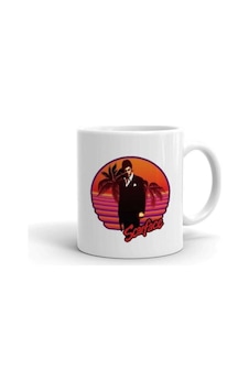 Scarface Al Pacino Baskılı Kupa/bardak Beyaz Scarface Al Pacino Baskılı Kupa/bardak Beyaz