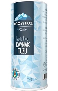 Mayi Tuz Öğütülmüş Sofra Tuzu Tuzluklu 250g Mayi Tuz Öğütülmüş Sofra Tuzu Tuzluklu 250g