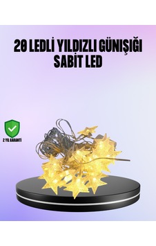 5 Metre Yıldız Şeklinde Led Şerit Işık Sabit Beyaz Aydınlatma 5 Metre Yıldız Şeklinde Led Şerit Işık Sabit Beyaz Aydınlatma