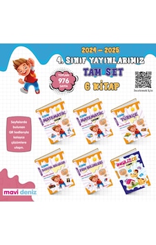 Mavi Deniz Yayınları 4 Sınıf Tam Set 6 Kitap Mavi Deniz Yayınları 4 Sınıf Tam Set 6 Kitap