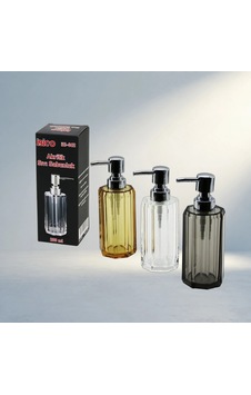 Şeffaf Renkli Akrilik Sabunluk Uzun Sekizgen 200ml Modern Tasarım 000 Açık Krem Şeffaf Renkli Akrilik Sabunluk Uzun Sekizgen 200ml Modern Tasarım 000 Açık Krem