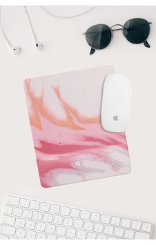 Pembe Turuncu Desenli Bilek Destekli Dikdörtgen Mouse Pad Mouse Altlığı. Mousepad Pembe Turuncu Desenli Bilek Destekli Dikdörtgen Mouse Pad Mouse Altlığı. Mousepad