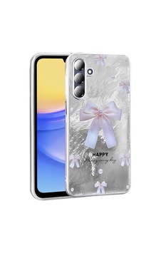 Galaxy Uyumlu A16 Kılıf Desenli Zore Mep Kapak İncili Fiyonk Galaxy Uyumlu A16 Kılıf Desenli Zore Mep Kapak İncili Fiyonk