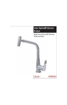 Gms Miray Mix Spiralli Eviye Bataryası Spr001 Krom Gms Miray Mix Spiralli Eviye Bataryası Spr001 Krom
