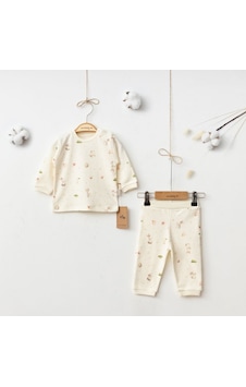 Ciccim Baby Sihirli Tavşan Pijama Takımı 5066 Krem Ciccim Baby Sihirli Tavşan Pijama Takımı 5066 Krem