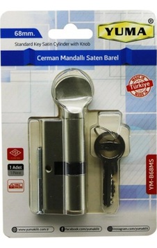Cerman Mandallı Saten Barel Kilit 68mm Ym-b68ms 5324 Cerman Mandallı Saten Barel Kilit 68mm Ym-b68ms 5324
