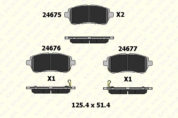 Ön Fren Balatası Ford Fıesta Vı 08 / Suzukı Swıft 10 / Daıhatsu Sırıon 08 / Mazda Iı 07 Ön Fren Balatası Ford Fıesta Vı 08 / Suzukı Swıft 10 / Daıhatsu Sırıon 08 / Mazda Iı 07