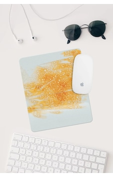 Turuncu Beyaz Desenli Bilek Destekli Dikdörtgen Mouse Pad Mouse Altlığı. Mousepad Turuncu Beyaz Desenli Bilek Destekli Dikdörtgen Mouse Pad Mouse Altlığı. Mousepad