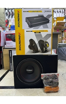 Soundmax Set 30cm Bass 4 Kanallı Anfi 4x70 Soundmax Oval Midrange Kablo Soundmax Set 30cm Bass 4 Kanallı Anfi 4x70 Soundmax Oval Midrange Kablo