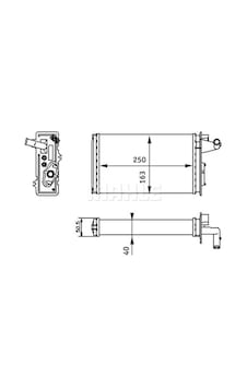 Mahle Ah141000s Kalorifer Radyatörü Fıat Tempra 95 01 Tipo 95 01 Alfa Romeo 145 95 01 146 94 01 155 92 97 250x163x40 Musluklu 7754065-7582699-7754068 - Mahle Ah141000s Kalorifer Radyatörü Fıat Tempra 95 01 Tipo 95 01 Alfa Romeo 145 95 01 146 94 01 155 92 97 250x163x40 Musluklu 7754065-7582699-7754068 -