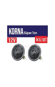 Araç Korna 12v Super Tone 130mm Siyah 2 Adet Araç Korna 12v Super Tone 130mm Siyah 2 Adet