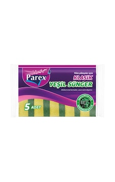 Parex Klasik Yeşil Düz Bulaşık Süngeri 5 Adet Parex Klasik Yeşil Düz Bulaşık Süngeri 5 Adet