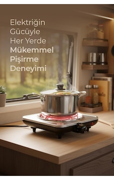 Sco-5065 Tekli Elektrikli Ocak 5 Kademeli Isı Ayarı