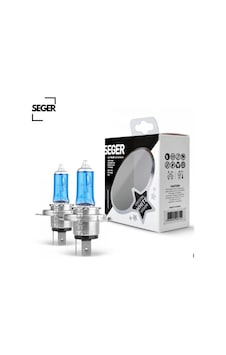 Ampul H4 12v 100/90w P43t Crystal White Yüksek Güç. 4.500k Beyaz Işık P43 Tırnaklı Seger Ampul H4 12v 100/90w P43t Crystal White Yüksek Güç. 4.500k Beyaz Işık P43 Tırnaklı Seger