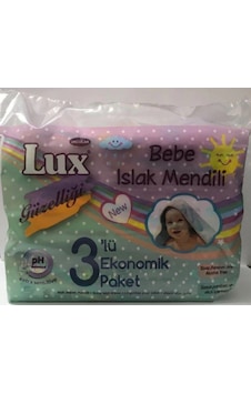 Lux Extra Sensitive Bebe Islak Mendili 3'Lü Ekonomik Paket 168'Li