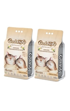 Goldlife Premium Vanilya Kokulu Kedi Kumu 10 Lt X 2 Adet Goldlife Premium Vanilya Kokulu Kedi Kumu 10 Lt X 2 Adet