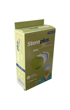 Steraplus Colors Ffp2 5 Katmanlı Telli N95 Maske Yeşil 10'lu Steraplus Colors Ffp2 5 Katmanlı Telli N95 Maske Yeşil 10'lu