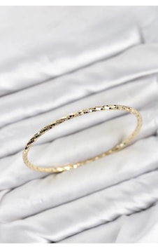 Cm Gold Renk Lazer Kesim 65 Mm Bilezik