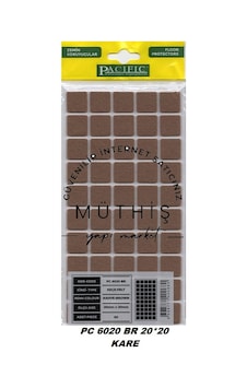 Pacific Yapışkanlı Keçe 20 X 20 Mm Kahverengi - Pacific Yapışkanlı Keçe 20 X 20 Mm Kahverengi -