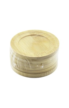 Yuvarlak Çap: 9.7cm 6pcs Bambu - Ahşap Çay Tabak Çok Renkli Yuvarlak Çap: 9.7cm 6pcs Bambu - Ahşap Çay Tabak Çok Renkli