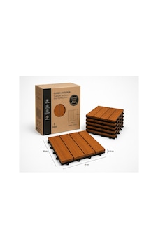 Solen Akasya Ahşap Yer Karosu 30x30x2,25 Cm 4 Dilimli Geçmeli Deck Karo Balkon, Teras, Bahçe Ve Duş Zemini 9 Adet 0,81 M² Solen Akasya Ahşap Yer Karosu 30x30x2,25 Cm 4 Dilimli Geçmeli Deck Karo Balkon, Teras, Bahçe Ve Duş Zemini 9 Adet 0,81 M²