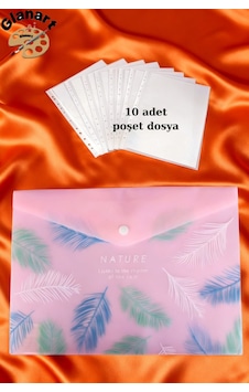 A4 Boy Çıt Çıt Ödev Dosyası +10' Lu Poşet Dosya Pastel Renkler Pembe A4 Boy Çıt Çıt Ödev Dosyası +10' Lu Poşet Dosya Pastel Renkler Pembe