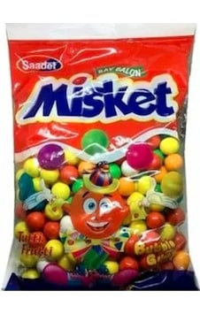 Saadet Misket Tutti Frutti Sakız Dökme 9 G x 111 Adet'li 6 Paket
