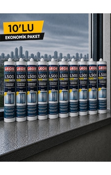 10 Adet Yağmura Dayanıklı Silikonize Mastik 280 Ml Beyaz - Şeffaf 10 Adet Yağmura Dayanıklı Silikonize Mastik 280 Ml Beyaz - Şeffaf