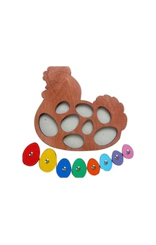Tavuk Şekilli Renkli Yumurta Puzzle 1