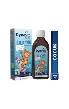 Dynavit Kids Portakal Aromalı Balık Yağı 150 Ml X2 - Çocuklar Için 1300mg Balık Yağı, Omega-3, Epa, Dha Dynavit Kids Portakal Aromalı Balık Yağı 150 Ml X2 - Çocuklar Için 1300mg Balık Yağı, Omega-3, Epa, Dha