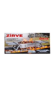 Zirve Kamp Sobası - Mangal Katlanır 3159 Gri