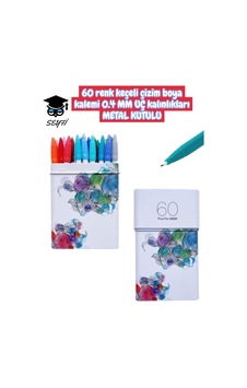 Monami 60 Renk Keçeli Çizim Boya Kalemi 0.4 Mm Uç Kalınlıkları Metal Kutulu Monami 60 Renk Keçeli Çizim Boya Kalemi 0.4 Mm Uç Kalınlıkları Metal Kutulu