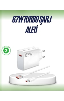 67 Watt Çift Turbo Şarj Adaptörü Reno 4 5 6 Uyumlu