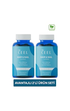 Vita Ceel Saç ve Tırnak Vitamini Biotin Lizin Çinko Vitamin B3 Vitamin B5 2 x 60 Gummies Vita Ceel Saç ve Tırnak Vitamini Biotin Lizin Çinko Vitamin B3 Vitamin B5 2 x 60 Gummies