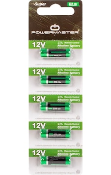 Powermaster Super 27A 12 V Alkalin Pil 5'li Powermaster Super 27A 12 V Alkalin Pil 5'li