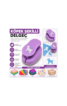 Köpek Şekilli Orta Boy Şekilli Delgeç Kağıt Fon Kartonu Eva Delgeç Scrapbook Hobi Delgeci Çok Renkli Köpek Şekilli Orta Boy Şekilli Delgeç Kağıt Fon Kartonu Eva Delgeç Scrapbook Hobi Delgeci Çok Renkli