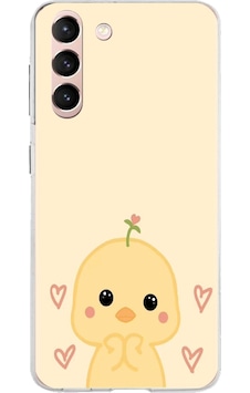 Samsung Galaxy S21 Uyumlu Sevimli Civciv Ve Kalp Desenli Baskılı Silikon Kılıf Renkli Samsung Galaxy S21 Uyumlu Sevimli Civciv Ve Kalp Desenli Baskılı Silikon Kılıf Renkli