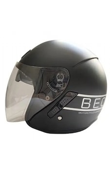 Beon Çenesiz Vizörlü Yazlık Kask Gri - Mat Siyah Beon Çenesiz Vizörlü Yazlık Kask Gri - Mat Siyah