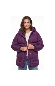 Onloox Kadın Mor Mor Polyester Kapüşonlu Regular Fit Fermuarlı Astarlı Cepli Şişme Mont Onloox Kadın Mor Mor Polyester Kapüşonlu Regular Fit Fermuarlı Astarlı Cepli Şişme Mont